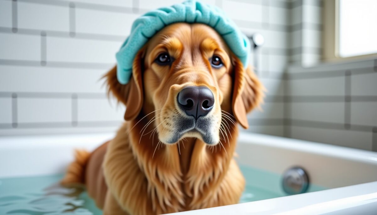 Astuces pour protéger les oreilles de votre chien de l'humidité pendant le bain